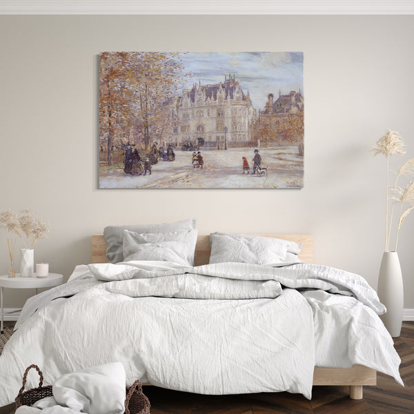 Top-Angebot Kunstdruck Jean-François Raffaëlli - Die Fletcher-Villa, New York City Leinwand auf Keilrahmen gespannt