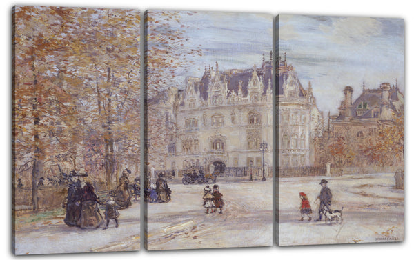 Leinwandbild Jean-François Raffaëlli - Die Fletcher-Villa, New York City