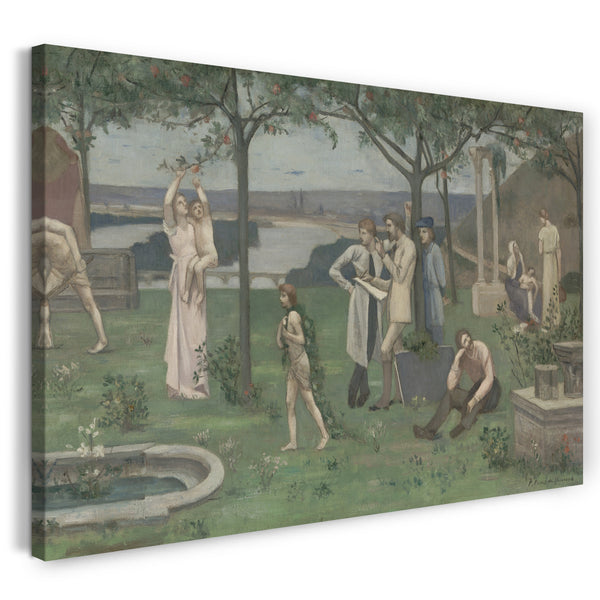 Top-Angebot Kunstdruck Pierre Puvis de Chavannes - Inter artes et naturam (Zwischen Kunst und Natur) Leinwand auf Keilrahmen gespannt