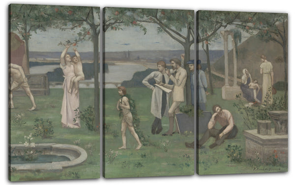 Leinwandbild Pierre Puvis de Chavannes - Inter artes et naturam (Zwischen Kunst und Natur)