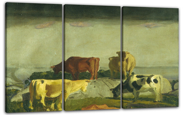 Leinwandbild George Bellows - Fünf Kühe
