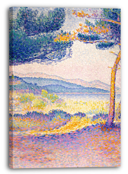 Leinwandbild Henri-Edmond-Kreuz - Kiefern entlang der Küste