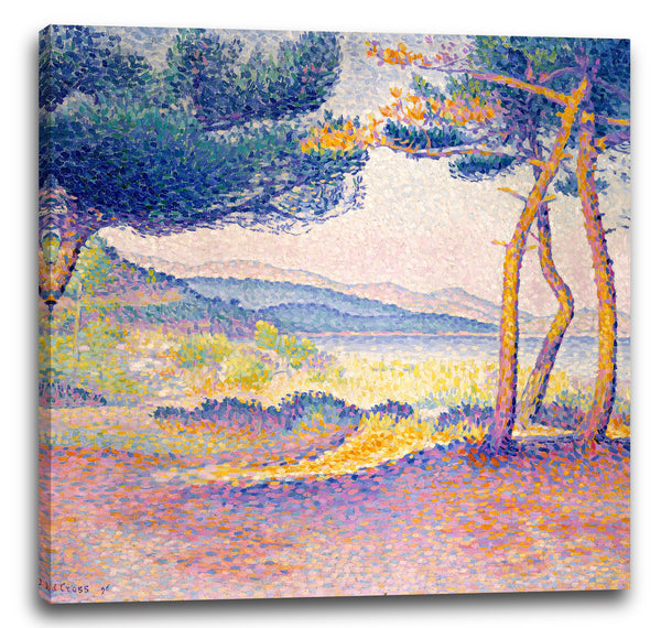 Leinwandbild Henri-Edmond-Kreuz - Kiefern entlang der Küste