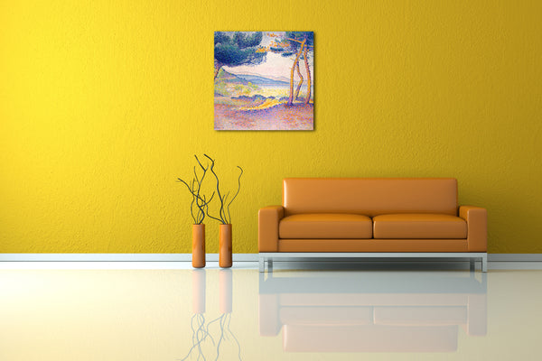 Leinwandbild Henri-Edmond-Kreuz - Kiefern entlang der Küste