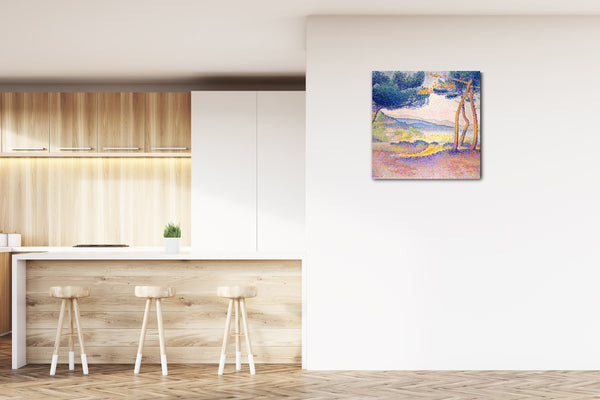 Leinwandbild Henri-Edmond-Kreuz - Kiefern entlang der Küste