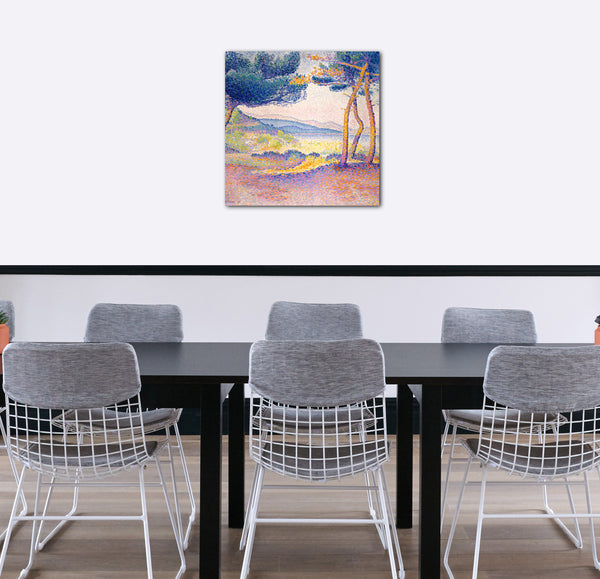 Leinwandbild Henri-Edmond-Kreuz - Kiefern entlang der Küste