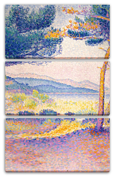 Leinwandbild Henri-Edmond-Kreuz - Kiefern entlang der Küste
