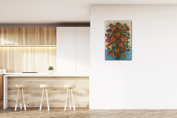 Top-Angebot Kunstdruck Séraphine Louis - Der große Blumenstrauß Leinwand auf Keilrahmen gespannt