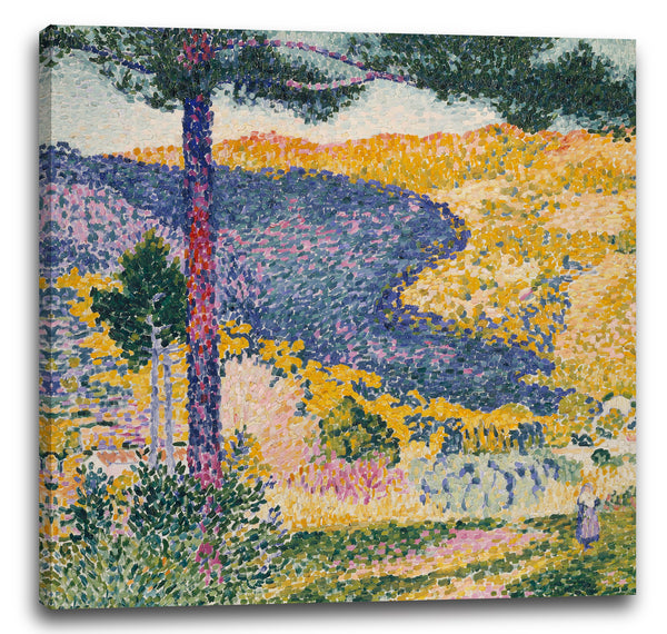 Leinwandbild Henri-Edmond-Kreuz - Tal mit Tanne (Schatten auf dem Berg)