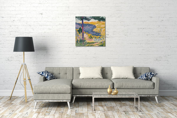 Leinwandbild Henri-Edmond-Kreuz - Tal mit Tanne (Schatten auf dem Berg)