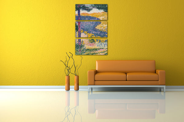 Leinwandbild Henri-Edmond-Kreuz - Tal mit Tanne (Schatten auf dem Berg)