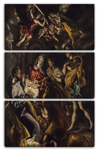 Leinwandbild El Greco - Die Anbetung der Hirten