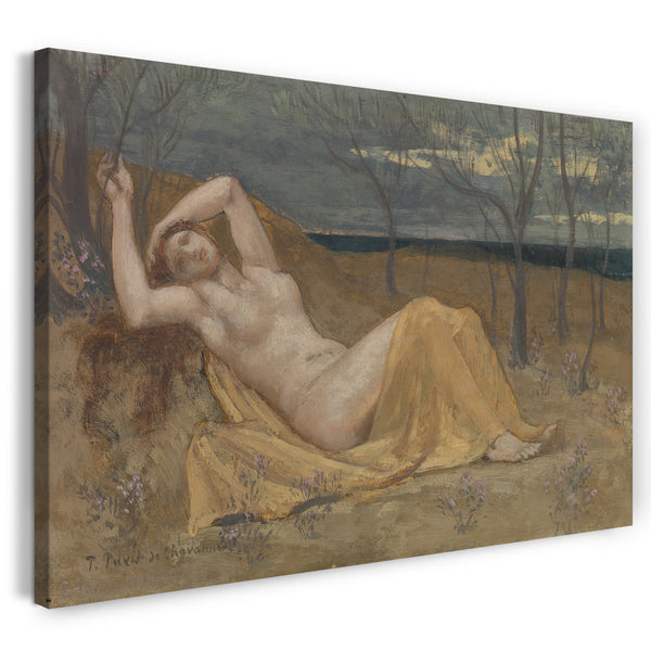 Top-Angebot Kunstdruck Pierre Puvis de Chavannes - Tamaris Leinwand auf Keilrahmen gespannt