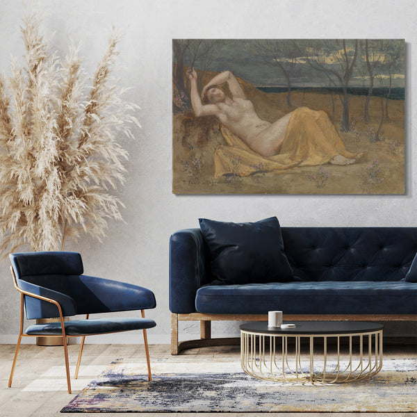 Top-Angebot Kunstdruck Pierre Puvis de Chavannes - Tamaris Leinwand auf Keilrahmen gespannt