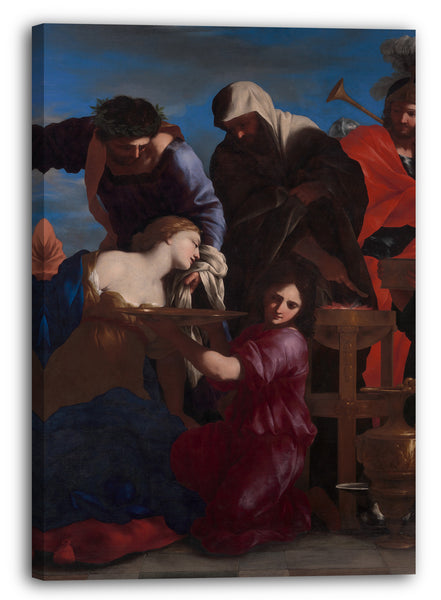 Leinwandbild Giovanni Francesco Romanelli - Das Opfer von Polyxena