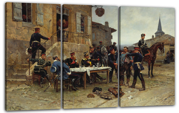 Leinwandbild Alphonse-Marie-Adolphe de Neuville - Der Versandträger