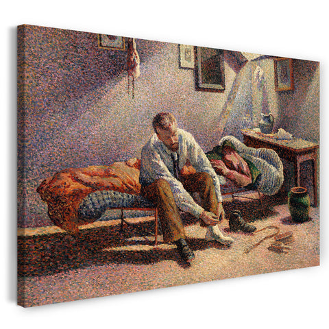 Top-Angebot Kunstdruck Maximilien Luce - Morgen, Innenraum Leinwand auf Keilrahmen gespannt