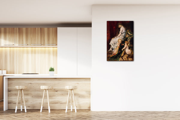 Top-Angebot Kunstdruck Hans Makart - Der Traum nach dem Ball Leinwand auf Keilrahmen gespannt