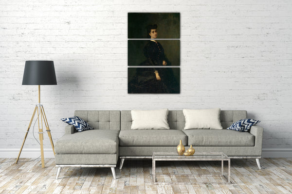 Top-Angebot Kunstdruck Mariano Fortuny Marsal - Madame Gaye Leinwand auf Keilrahmen gespannt