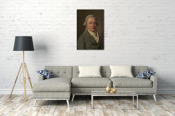 Top-Angebot Kunstdruck Louis Léopold Boilly - Portrait eines Mannes Leinwand auf Keilrahmen gespannt