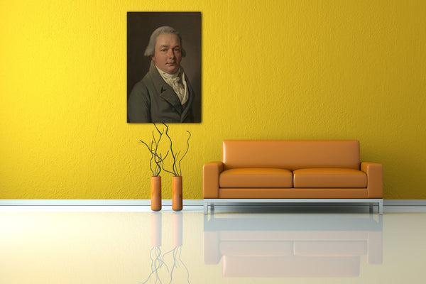 Top-Angebot Kunstdruck Louis Léopold Boilly - Portrait eines Mannes Leinwand auf Keilrahmen gespannt