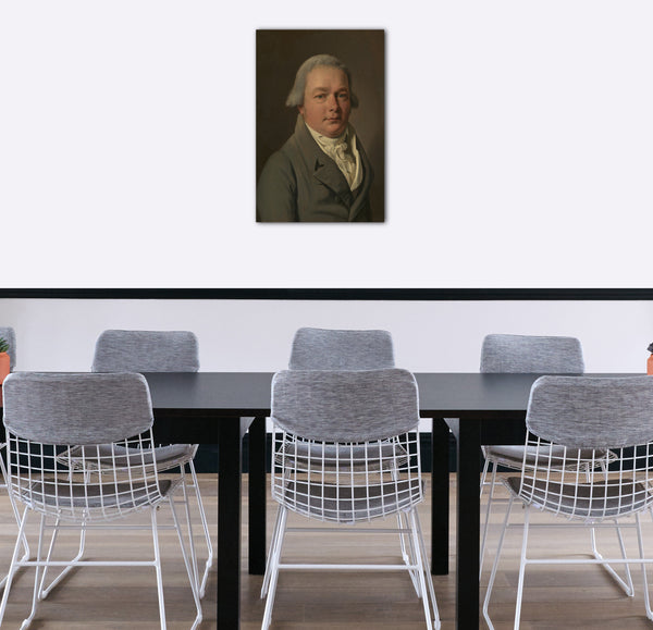 Top-Angebot Kunstdruck Louis Léopold Boilly - Portrait eines Mannes Leinwand auf Keilrahmen gespannt