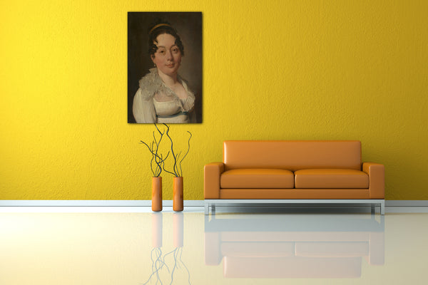 Top-Angebot Kunstdruck Louis Léopold Boilly - Porträt einer Frau Leinwand auf Keilrahmen gespannt