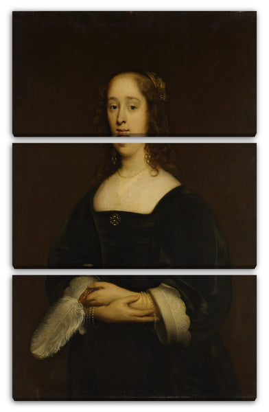 Leinwandbild Cornelis Jonson van Ceulen der Ältere - Porträt einer Frau