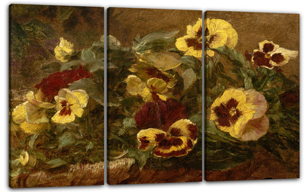 Leinwandbild Henri Fantin-Latour - Stiefmütterchen