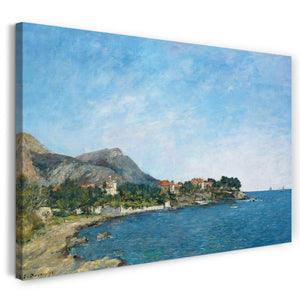 Top-Angebot Kunstdruck Eugène Boudin - Beaulieu: Die Bucht von Fourmis Leinwand auf Keilrahmen gespannt