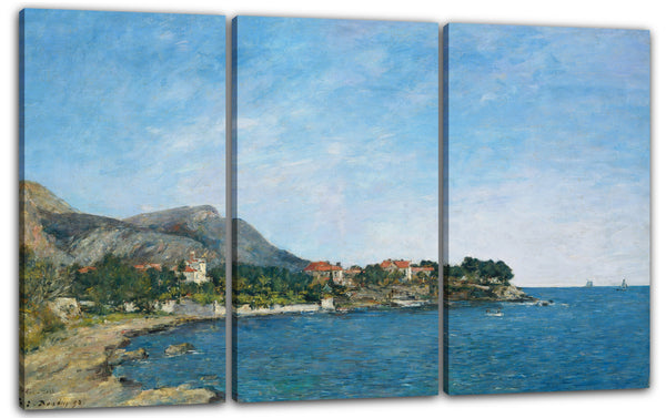 Leinwandbild Eugène Boudin - Beaulieu: Die Bucht von Fourmis
