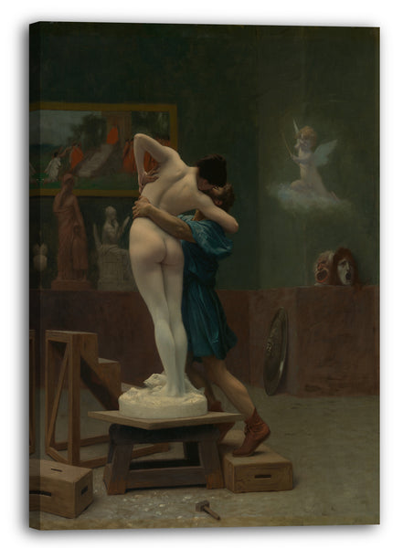Top-Angebot Kunstdruck Jean-Léon Gérôme - Pygmalion und Galatea Leinwand auf Keilrahmen gespannt