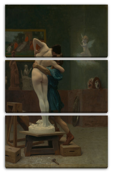Leinwandbild Jean-Léon Gérôme - Pygmalion und Galatea