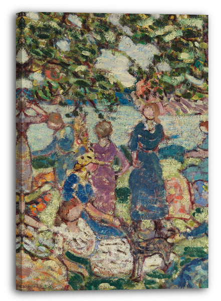 Leinwandbild Maurice Brazil Prendergast - Picnic by the Inlet