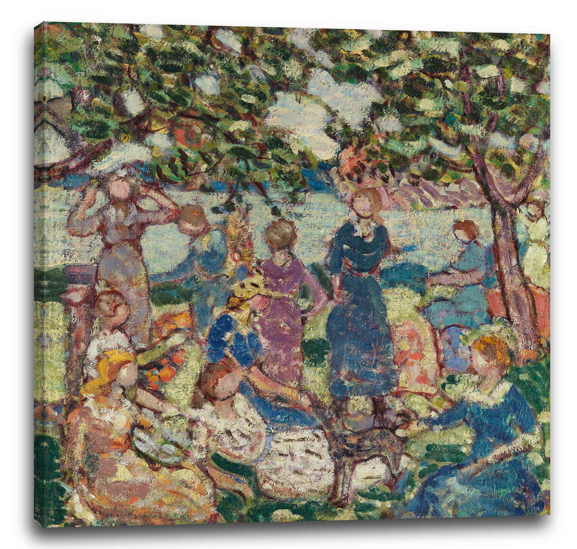 Leinwandbild Maurice Brazil Prendergast - Picnic by the Inlet
