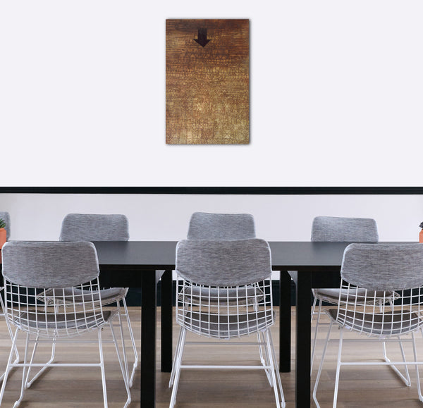 Top-Angebot Kunstdruck Paul Klee - Getroffene Stadt Leinwand auf Keilrahmen gespannt