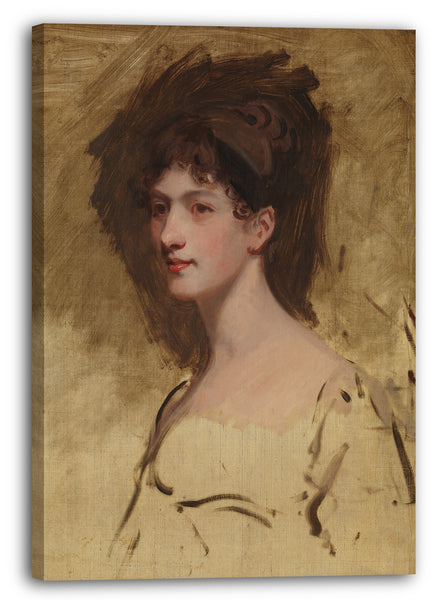 Top-Angebot Kunstdruck John Hoppner - Lady Hester King (gestorben 1873) Leinwand auf Keilrahmen gespannt