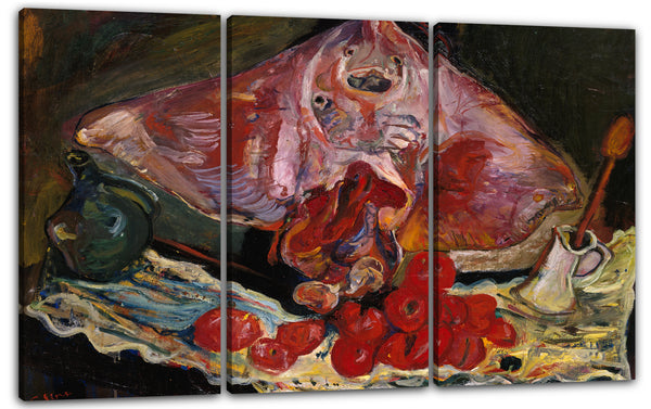 Leinwandbild Chaim Soutine - Stillleben mit Rochen