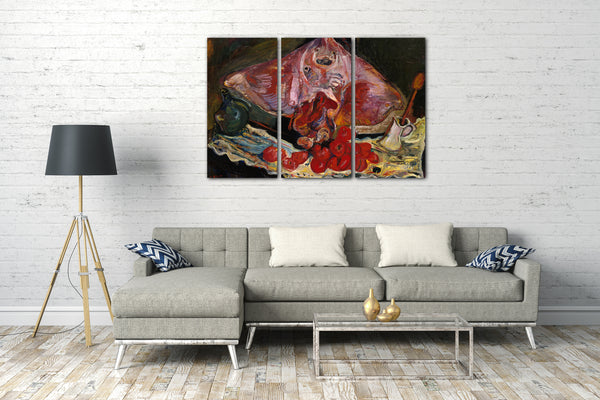 Top-Angebot Kunstdruck Chaim Soutine - Stillleben mit Rochen Leinwand auf Keilrahmen gespannt