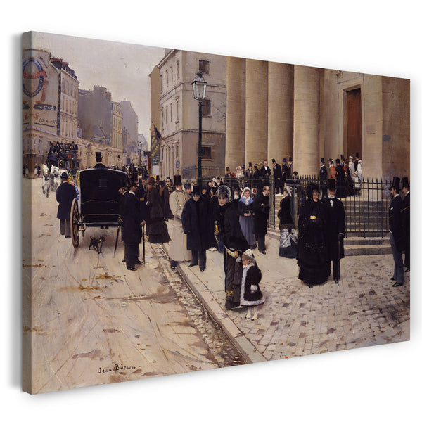 Top-Angebot Kunstdruck Jean Béraud - Sonntag in der Kirche Saint-Philippe-du-Roule, Paris Leinwand auf Keilrahmen gespannt
