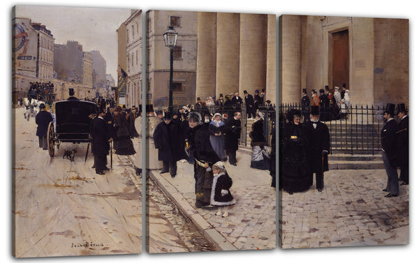 Leinwandbild Jean Béraud - Sonntag in der Kirche Saint-Philippe-du-Roule, Paris