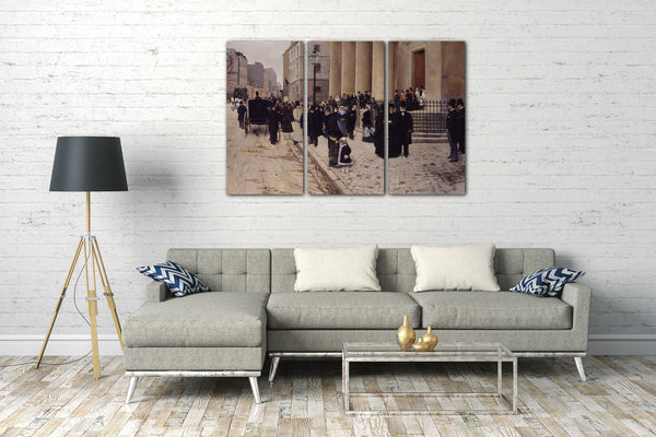 Top-Angebot Kunstdruck Jean Béraud - Sonntag in der Kirche Saint-Philippe-du-Roule, Paris Leinwand auf Keilrahmen gespannt