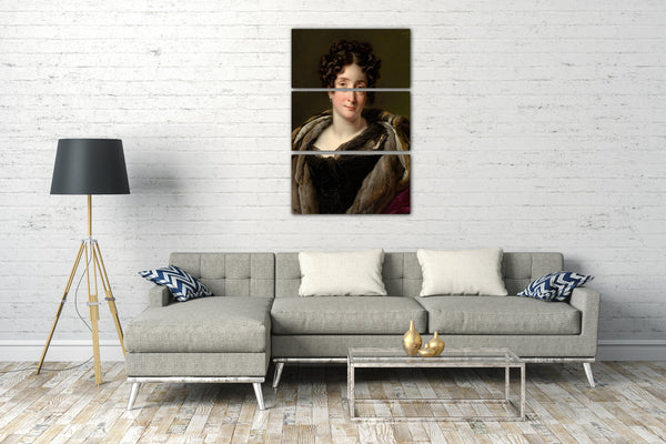 Top-Angebot Kunstdruck Anne Louis Girodet-Trioson - Madame Jacques-Louis-Étienne Reizet (Colette-Désirée-Thérèse Godefroy, 1782-1850) Leinwand auf Keilrahmen gespannt