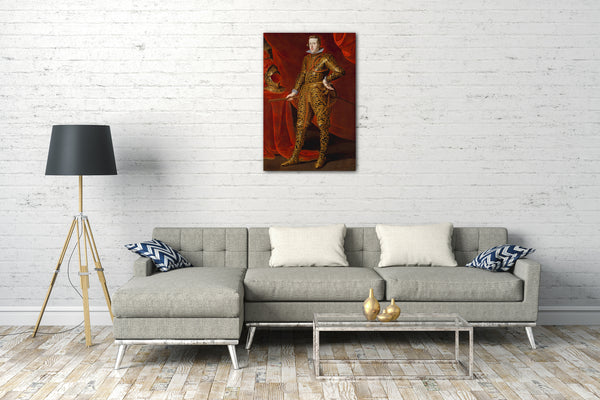 Top-Angebot Kunstdruck Gaspar de Crayer - Philipp IV. (1605-1665) in Parade-Rüstung Leinwand auf Keilrahmen gespannt