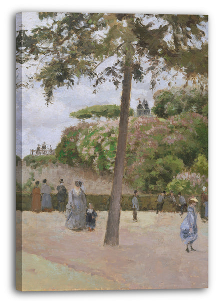 Leinwandbild Camille Pissarro - Der Volksgarten in Pontoise