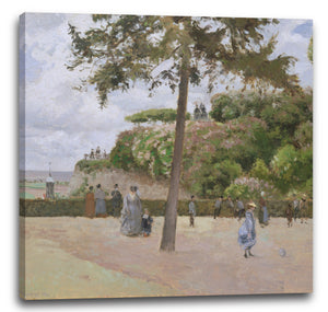 Leinwandbild Camille Pissarro - Der Volksgarten in Pontoise