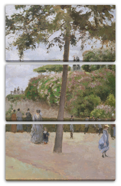 Leinwandbild Camille Pissarro - Der Volksgarten in Pontoise
