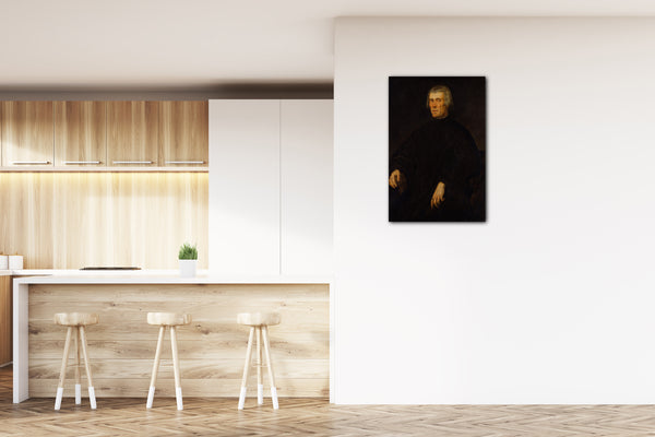 Top-Angebot Kunstdruck Jacopo Tintoretto - Portrait eines Mannes Leinwand auf Keilrahmen gespannt