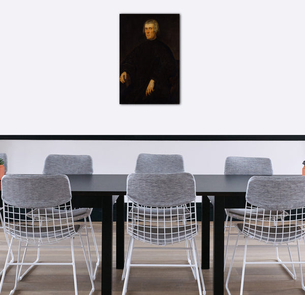 Top-Angebot Kunstdruck Jacopo Tintoretto - Portrait eines Mannes Leinwand auf Keilrahmen gespannt