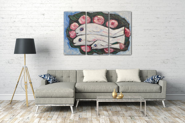Top-Angebot Kunstdruck Marsden Hartley - Bankett in der Stille Leinwand auf Keilrahmen gespannt